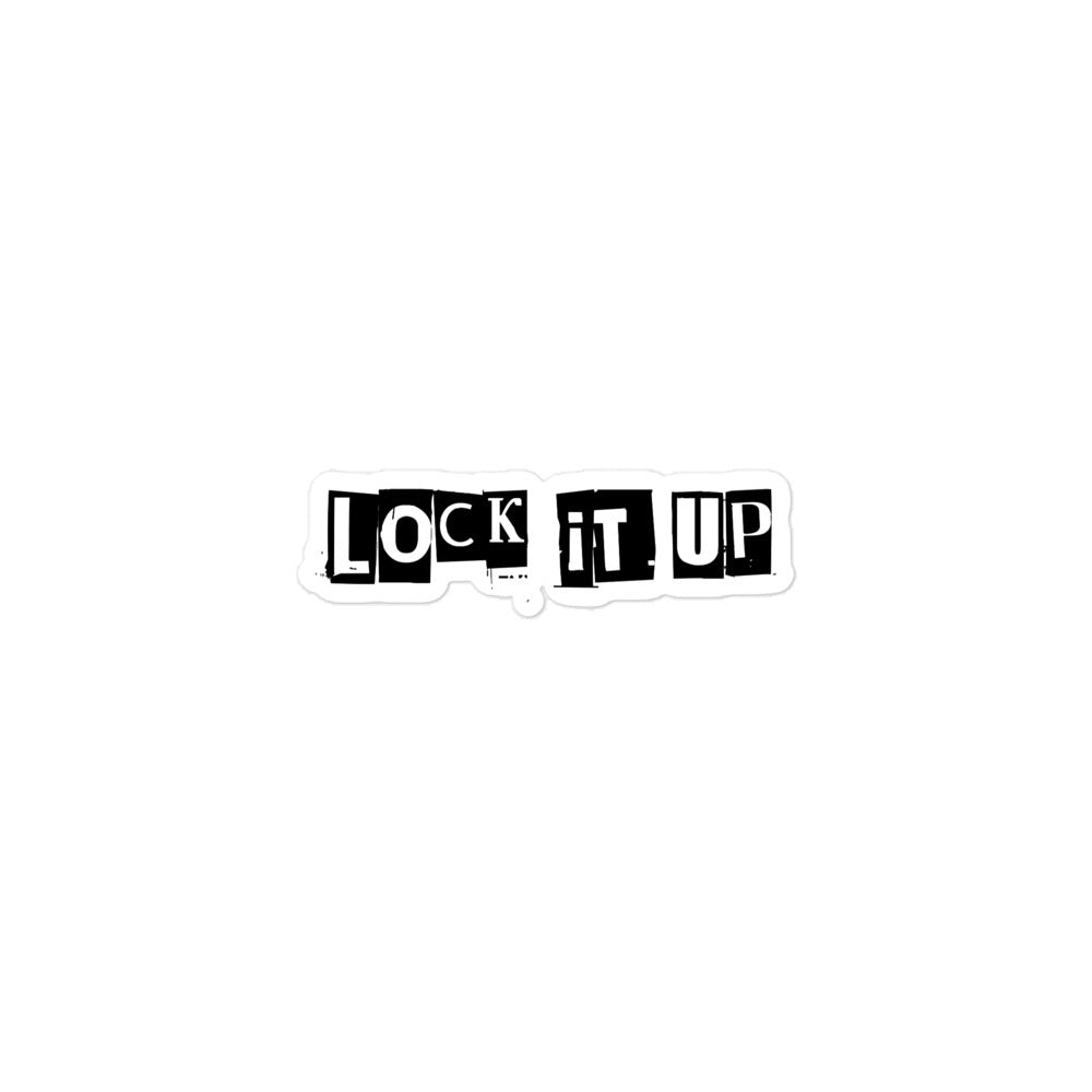 Lock It Up Film Crew Sticker