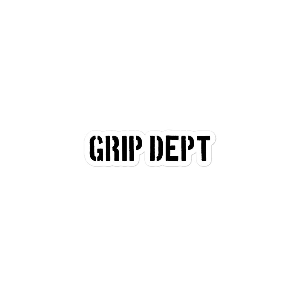 Grip Dept Film Crew Sticker