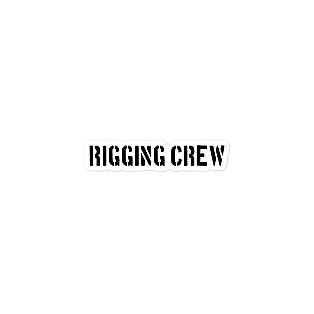 Rigging Crew Film Movie Set Sticker