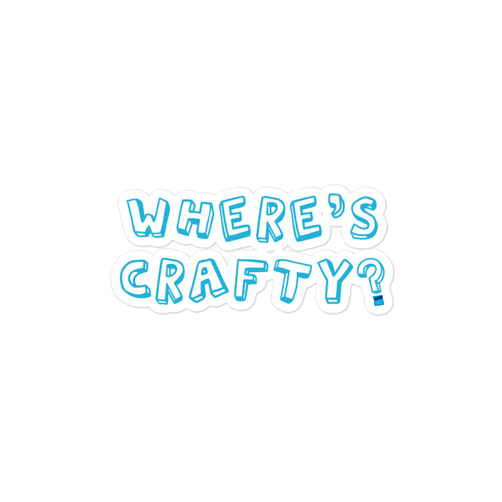 Where's Crafty Sticker