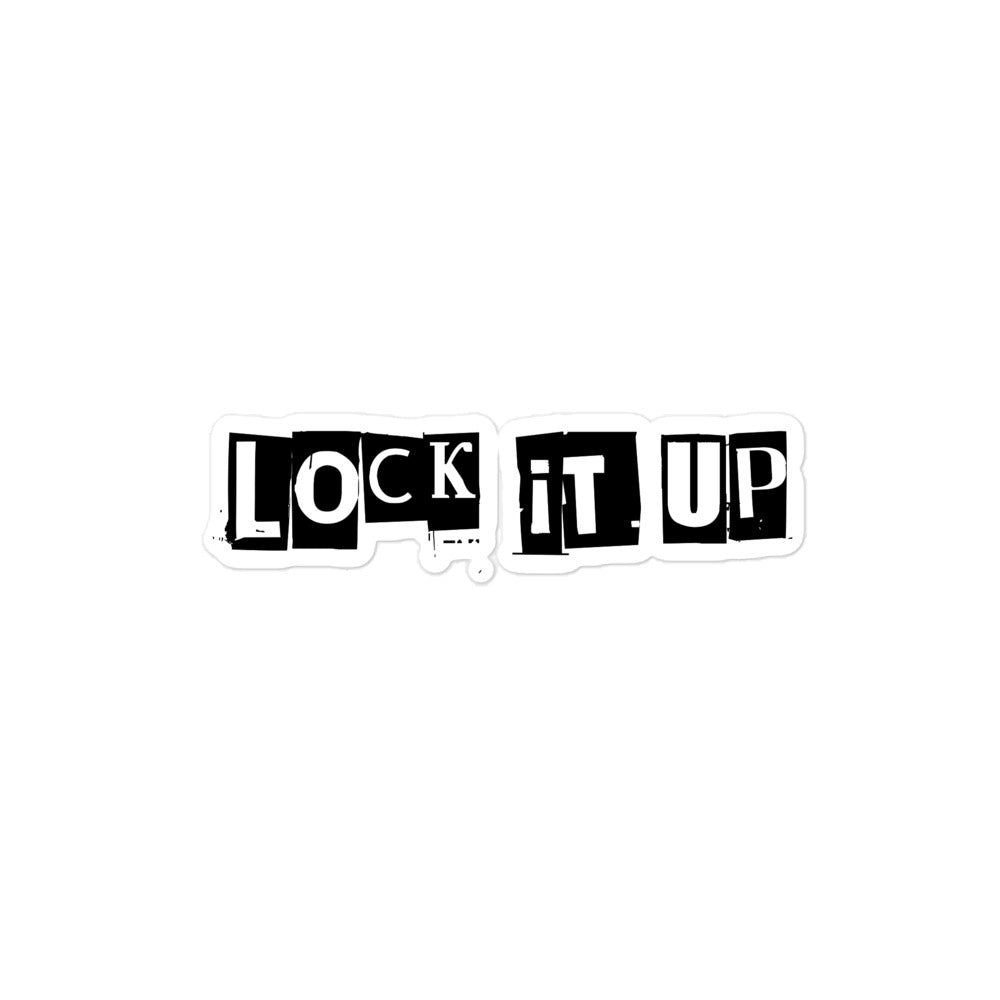 Lock It Up Sticker