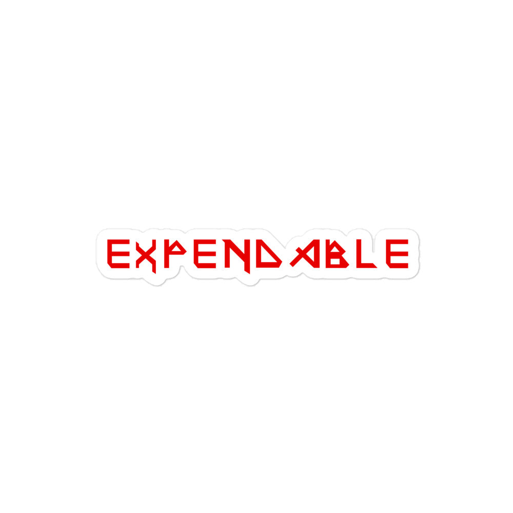 Expendable Sticker