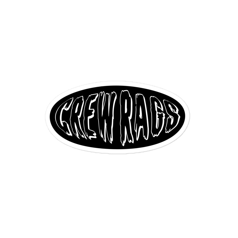 CrewRags Oval Sticker