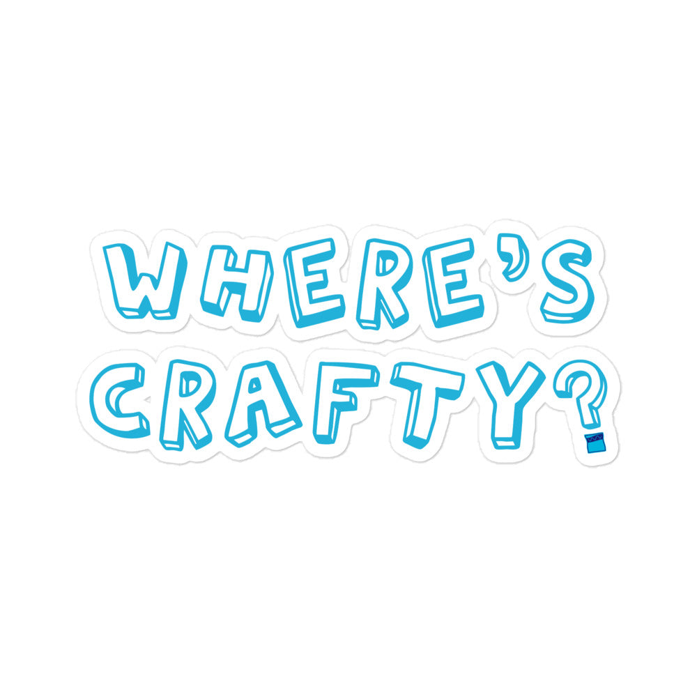 Where's Crafty Sticker