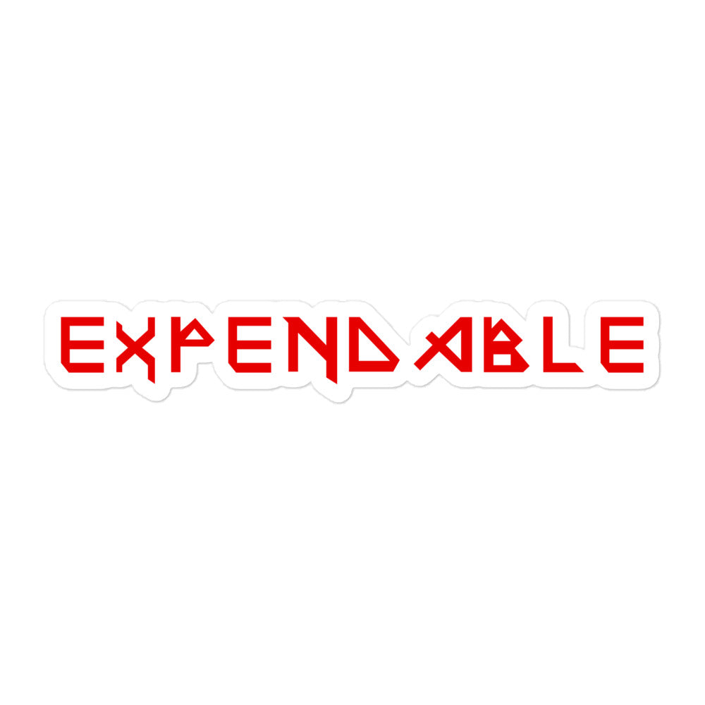 Expendable Sticker